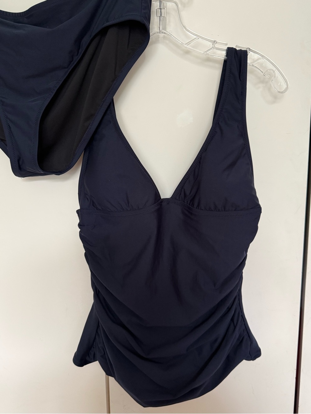 J Crew Ruched Tankini with TWO Bottoms